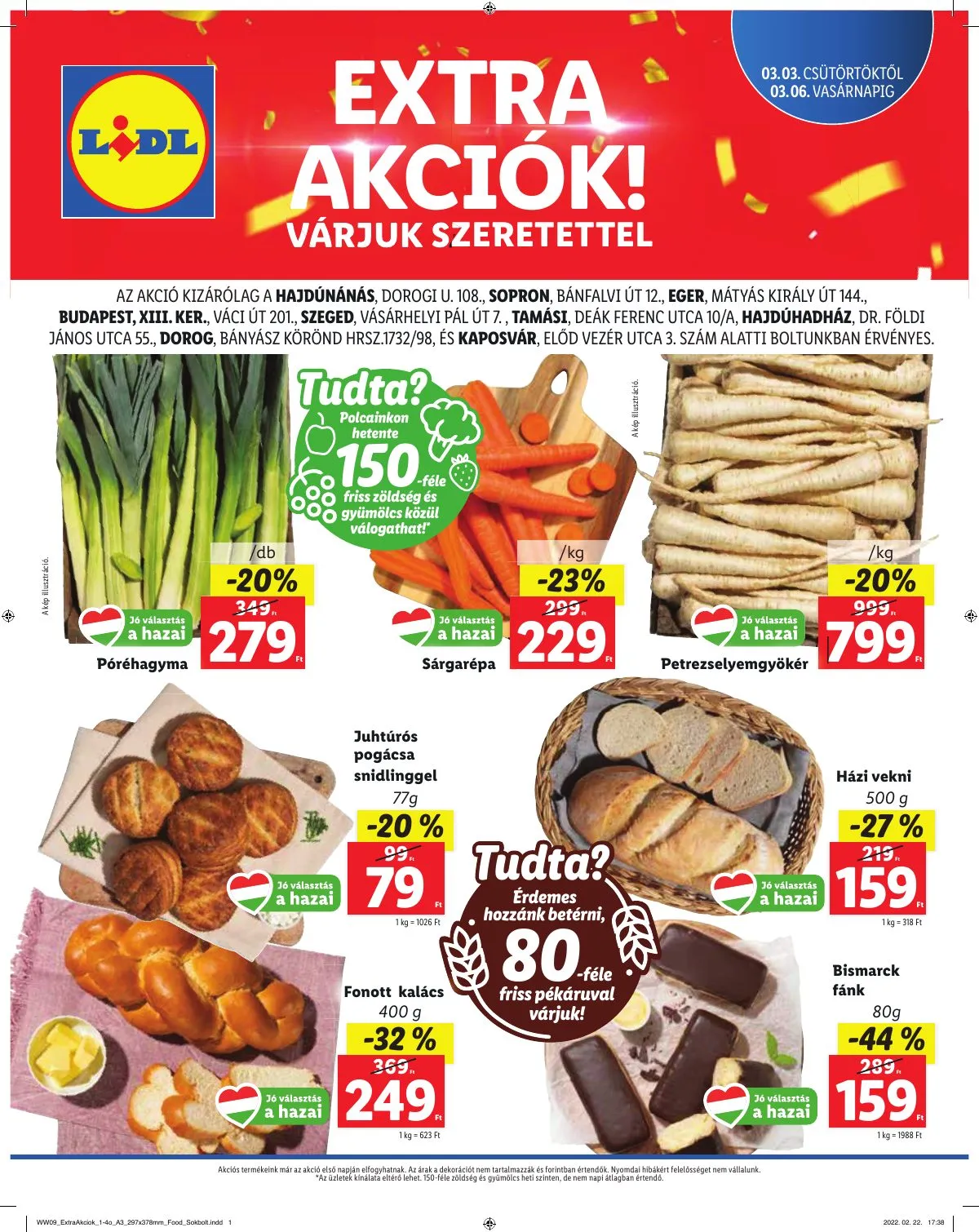 Lidl akciós újság Regionális 03.03–03.06