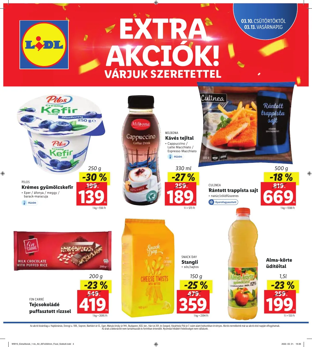 Lidl akciós újság Regionális 03.10–03.13 – 4. oldal