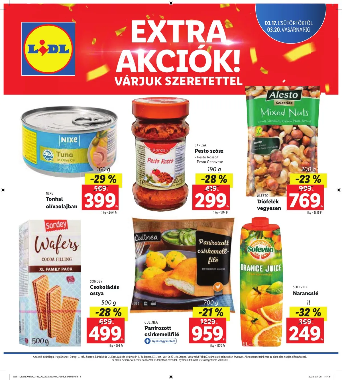 Lidl akciós újság Regionális 03.17–03.20 – 4. oldal