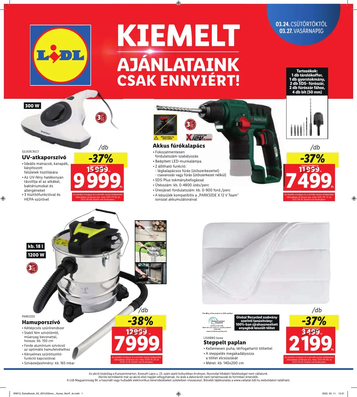 Lidl akciós újság Regionális 03.24–03.27 – 4. oldal