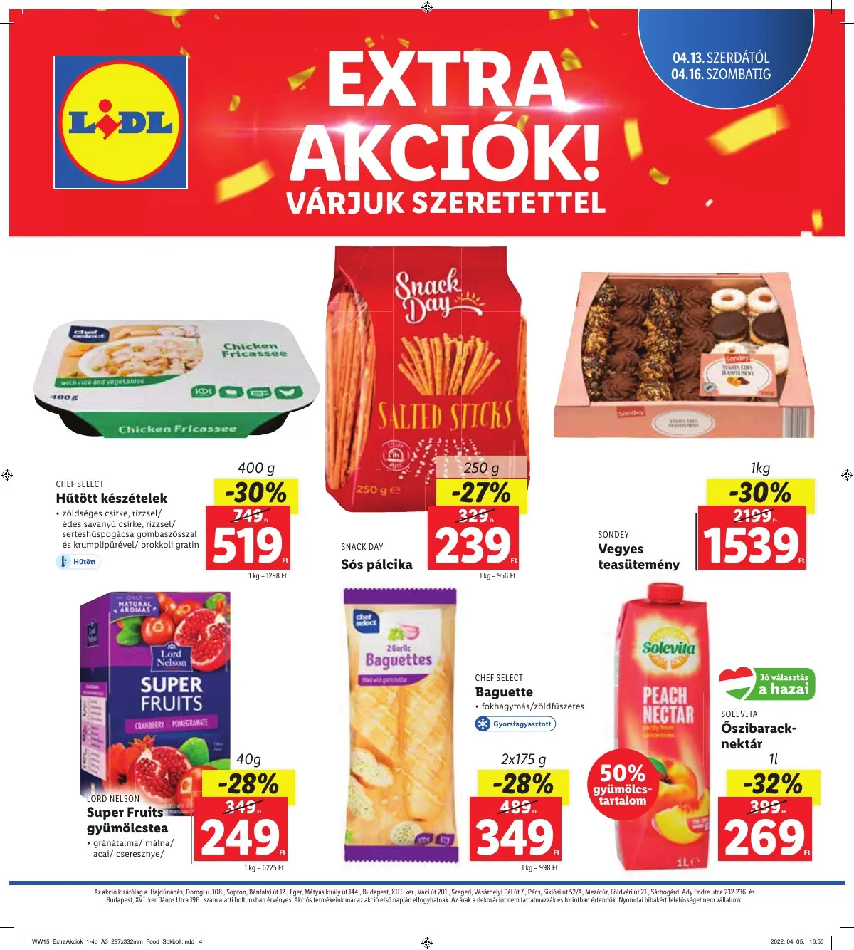 Lidl akciós újság Regionális 04.13–04.16 – 4. oldal