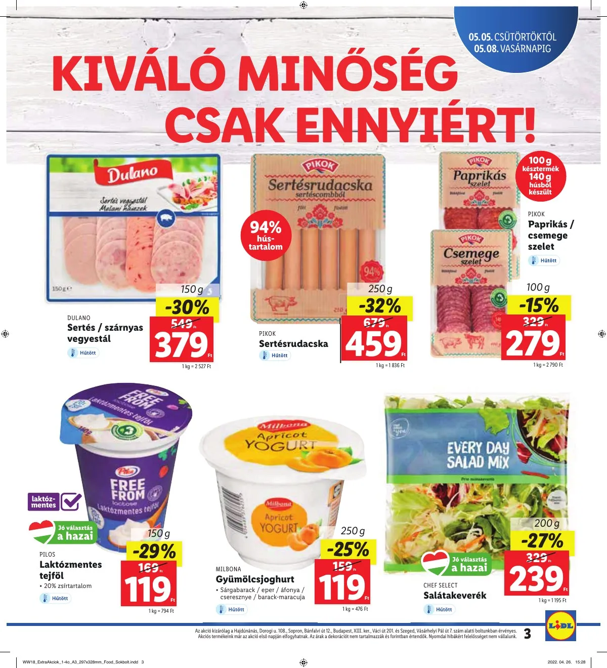 Lidl akciós újság Regionális 05.05–05.08 – 3. oldal