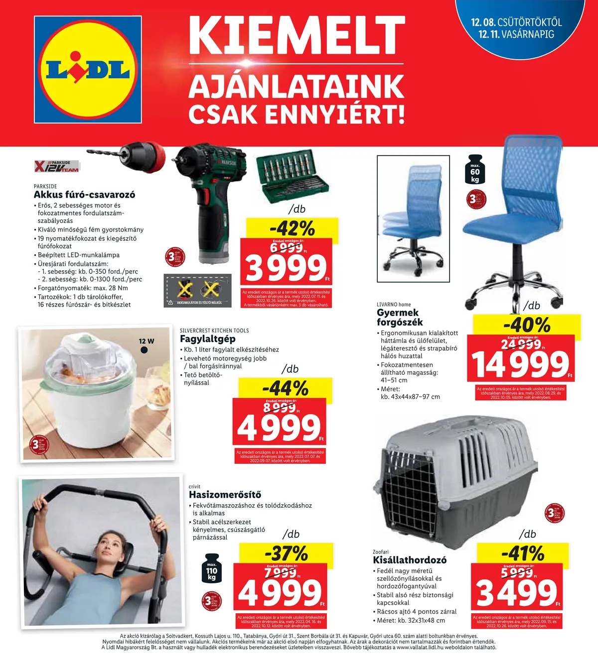 Lidl akciós újság Regionális 12.08–12.11 – 4. oldal