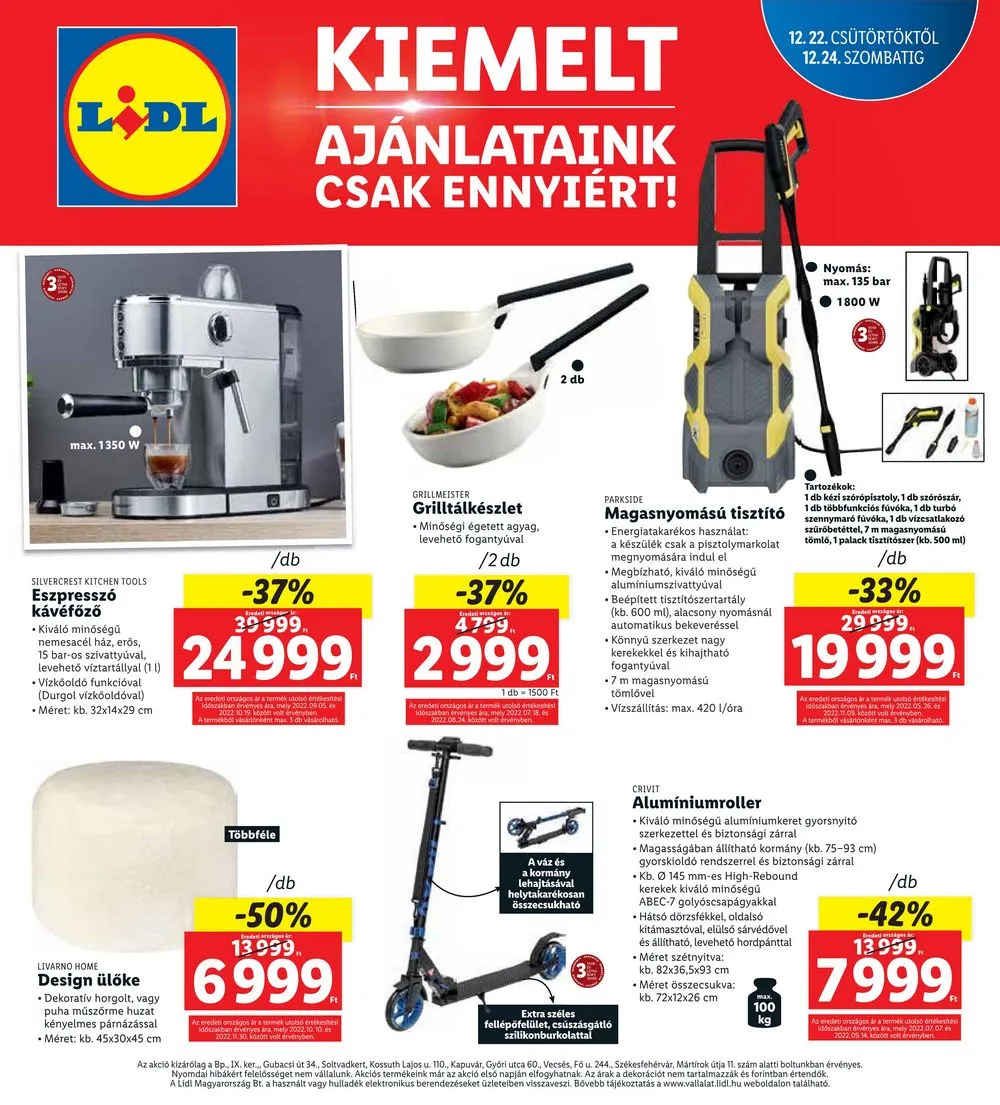 Lidl akciós újság Regionális 12.22–12.24 – 4. oldal