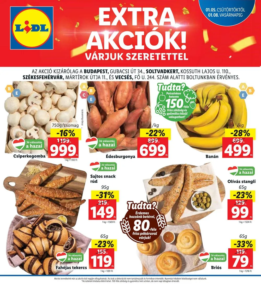 Lidl akciós újság Regionális 01.05–01.08