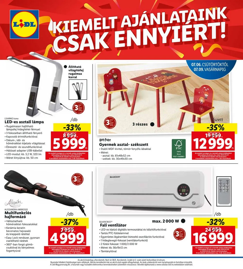 Lidl akciós újság Regionális 07.06–07.09 – 4. oldal