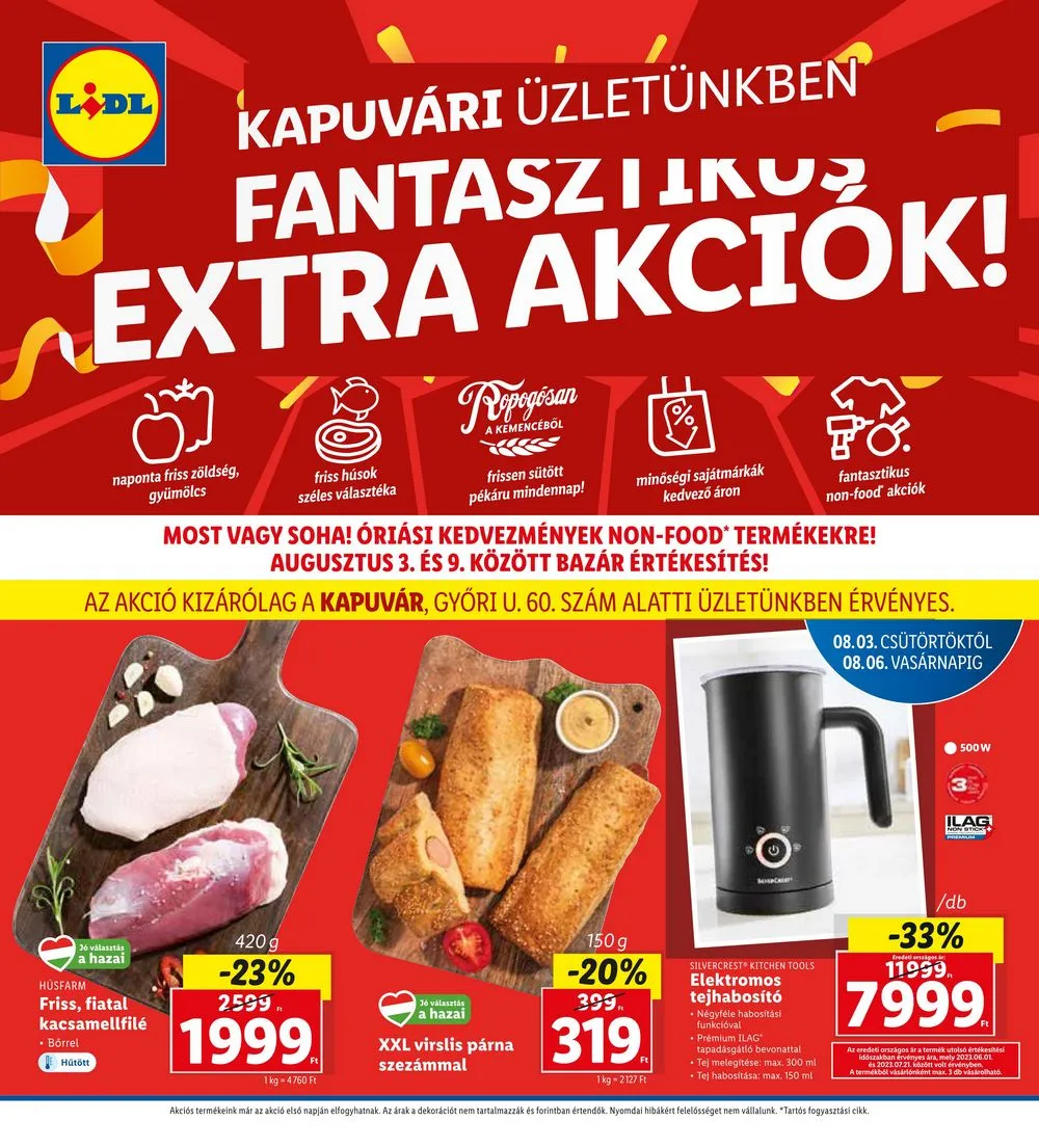 Lidl akciós újság Regionális 08.03–08.06