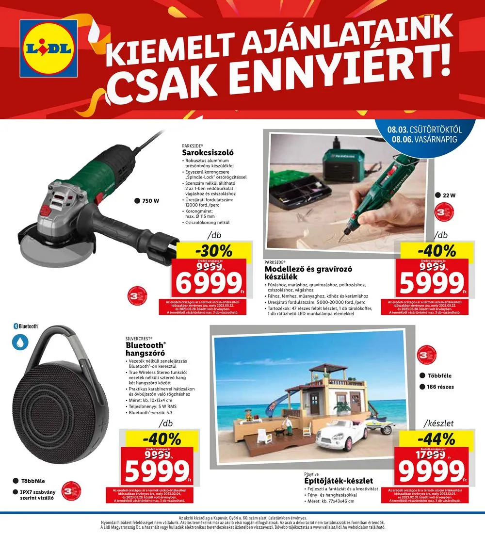 Lidl akciós újság Regionális 08.03–08.06 – 4. oldal