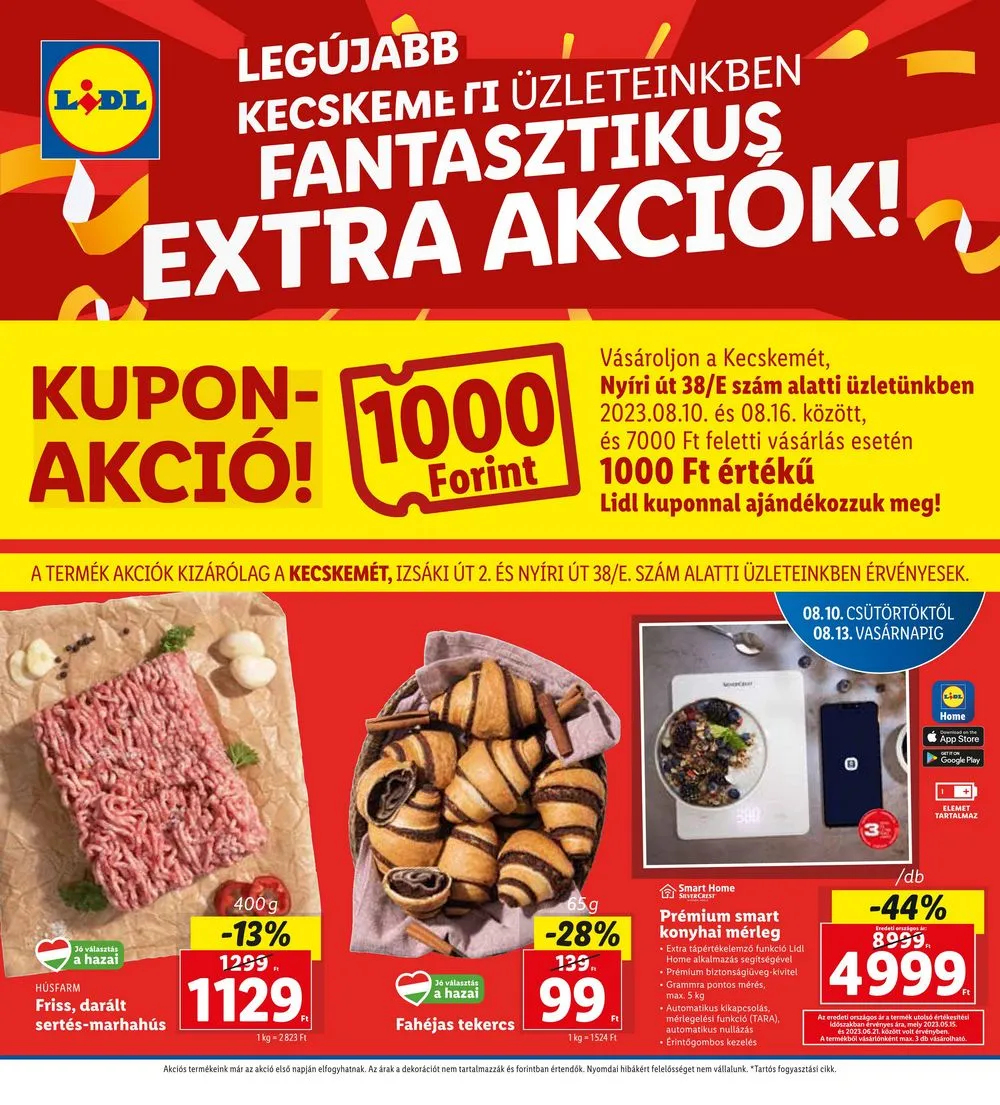 Lidl akciós újság Regionális 08.10–08.13
