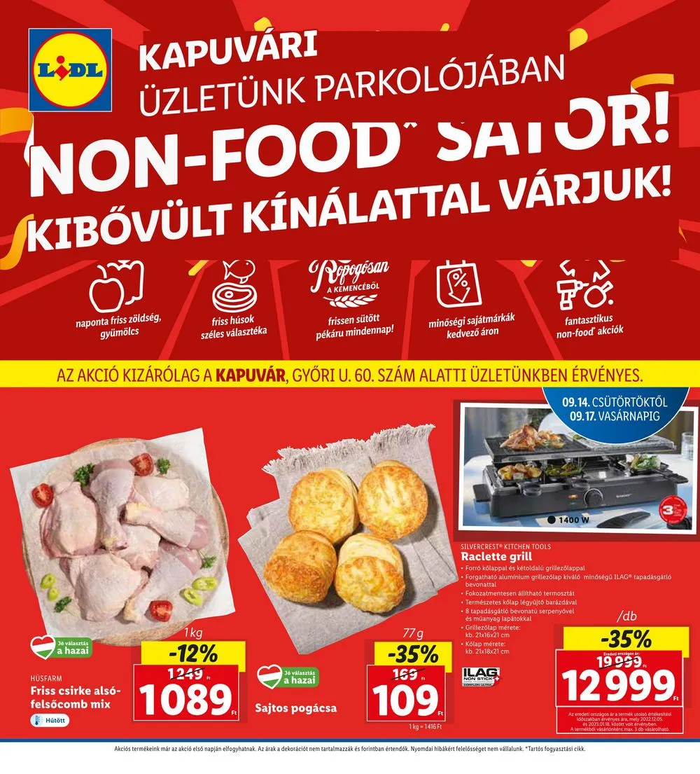 Lidl akciós újság Regionális 09.14–09.17
