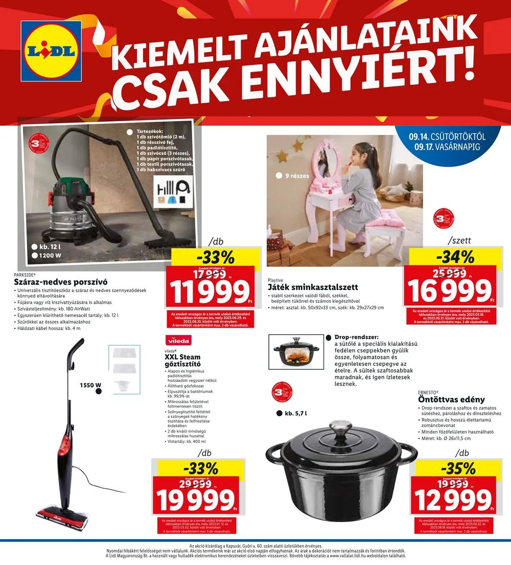Lidl akciós újság Regionális 09.14–09.17 – 4. oldal