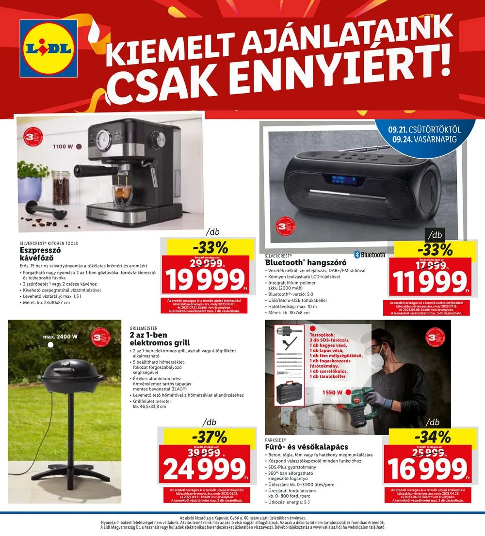 Lidl akciós újság Regionális 09.21–09.24 – 4. oldal