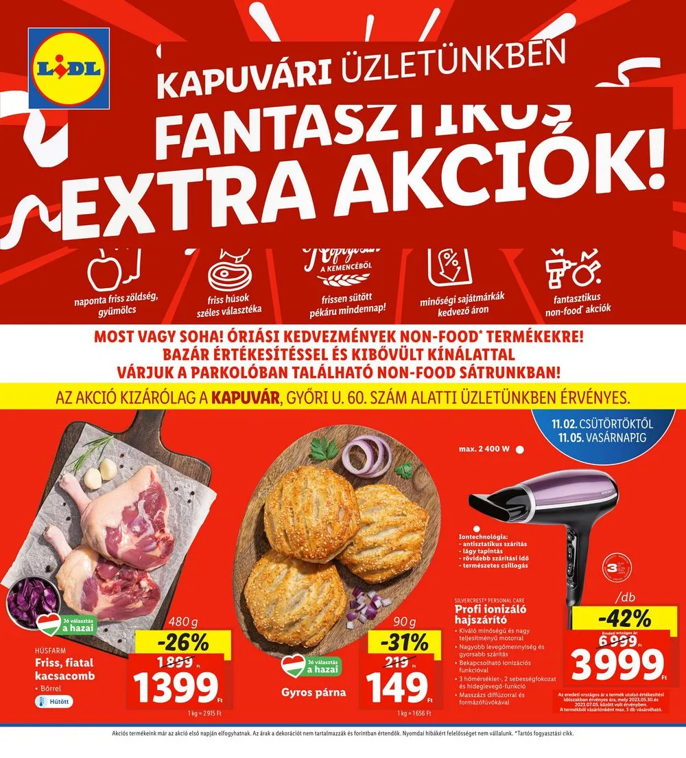 Lidl akciós újság Regionális 11.02–11.05