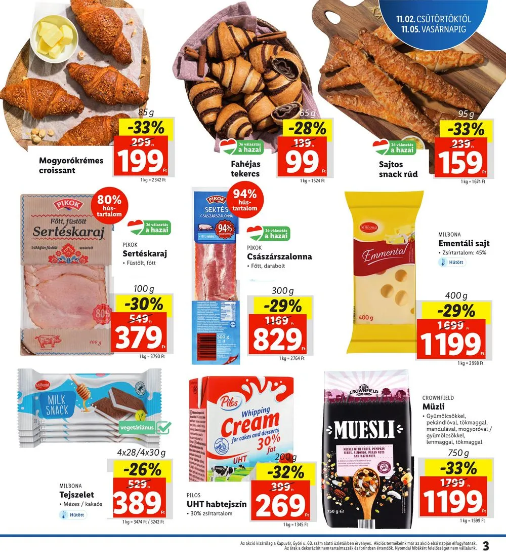 Lidl akciós újság Regionális 11.02–11.05 – 3. oldal