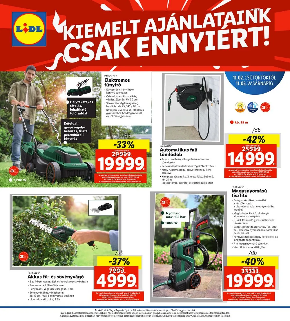 Lidl akciós újság Regionális 11.02–11.05 – 4. oldal