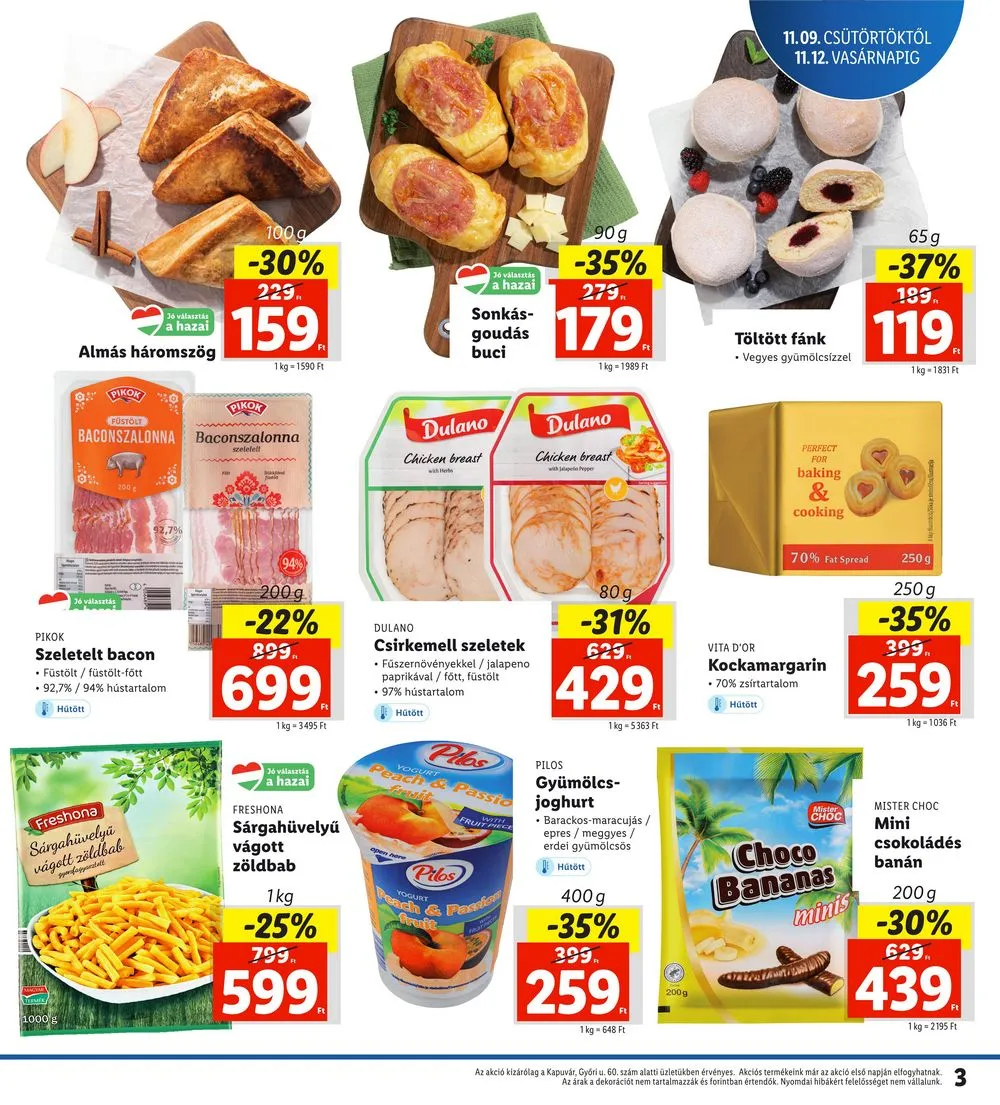 Lidl akciós újság Regionális 11.09–11.12 – 3. oldal