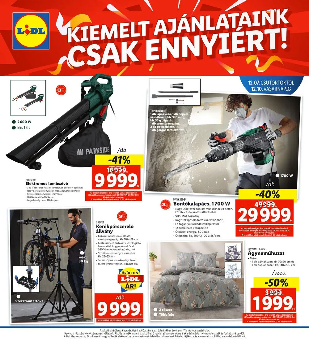 Lidl akciós újság Regionális 12.07–12.10 – 4. oldal