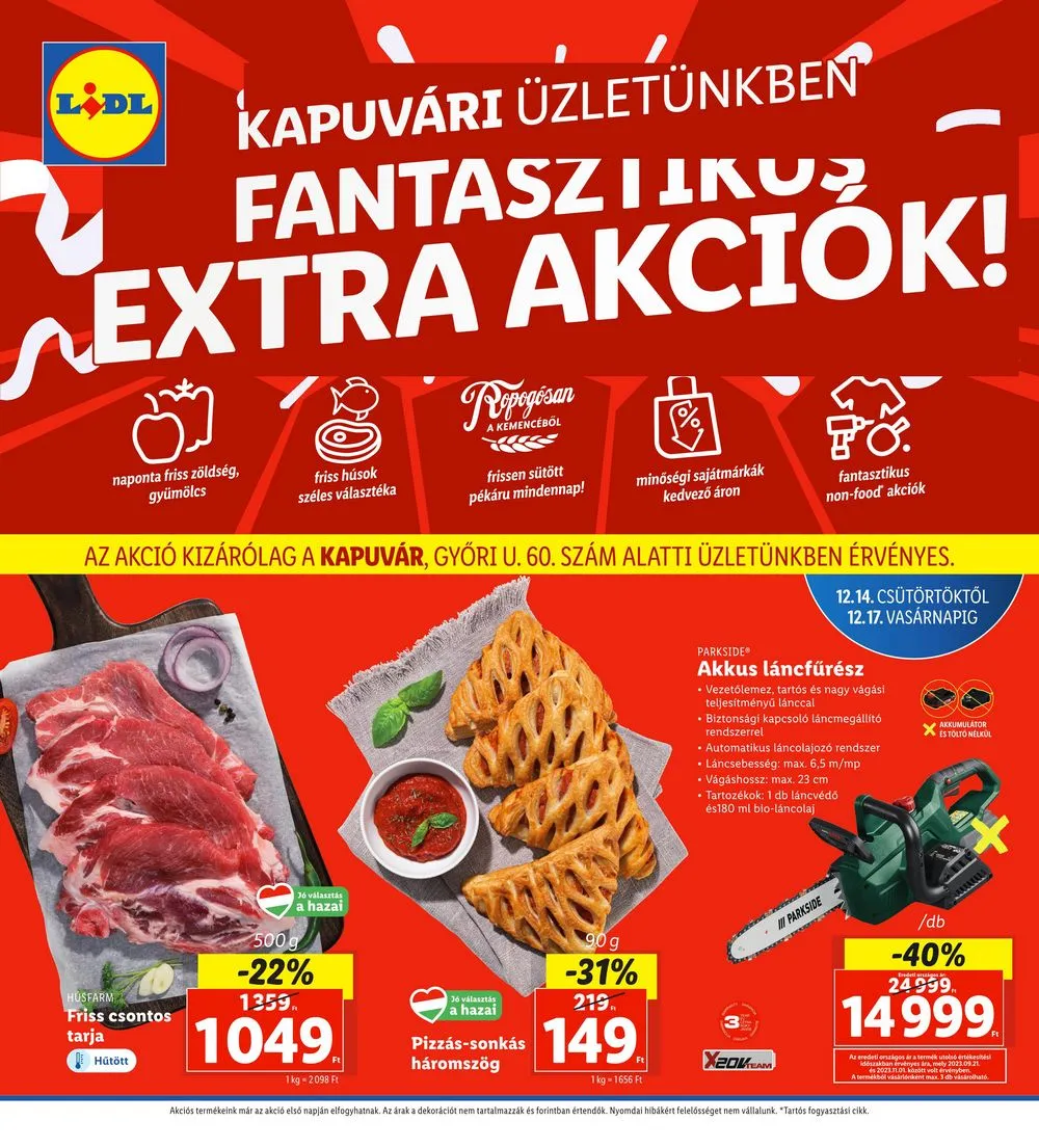 Lidl akciós újság Regionális 12.14–12.17