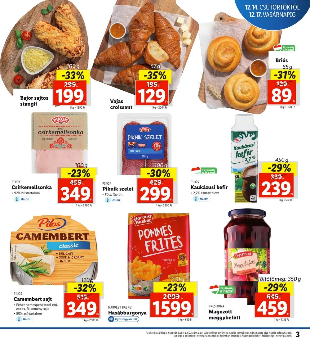 Lidl akciós újság Regionális 12.14–12.17 – 3. oldal