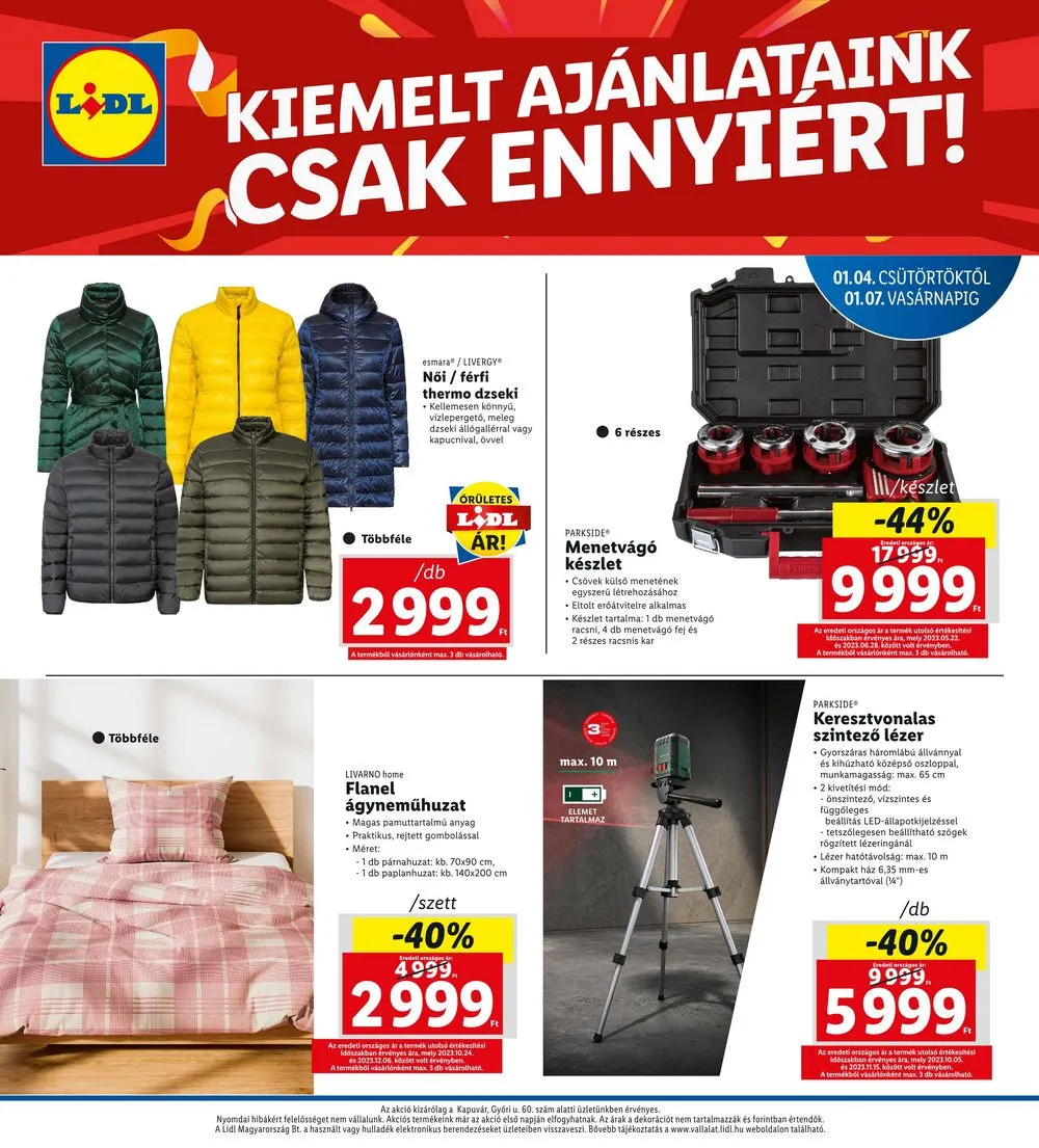 Lidl akciós újság Regionális 01.04–01.07 – 4. oldal