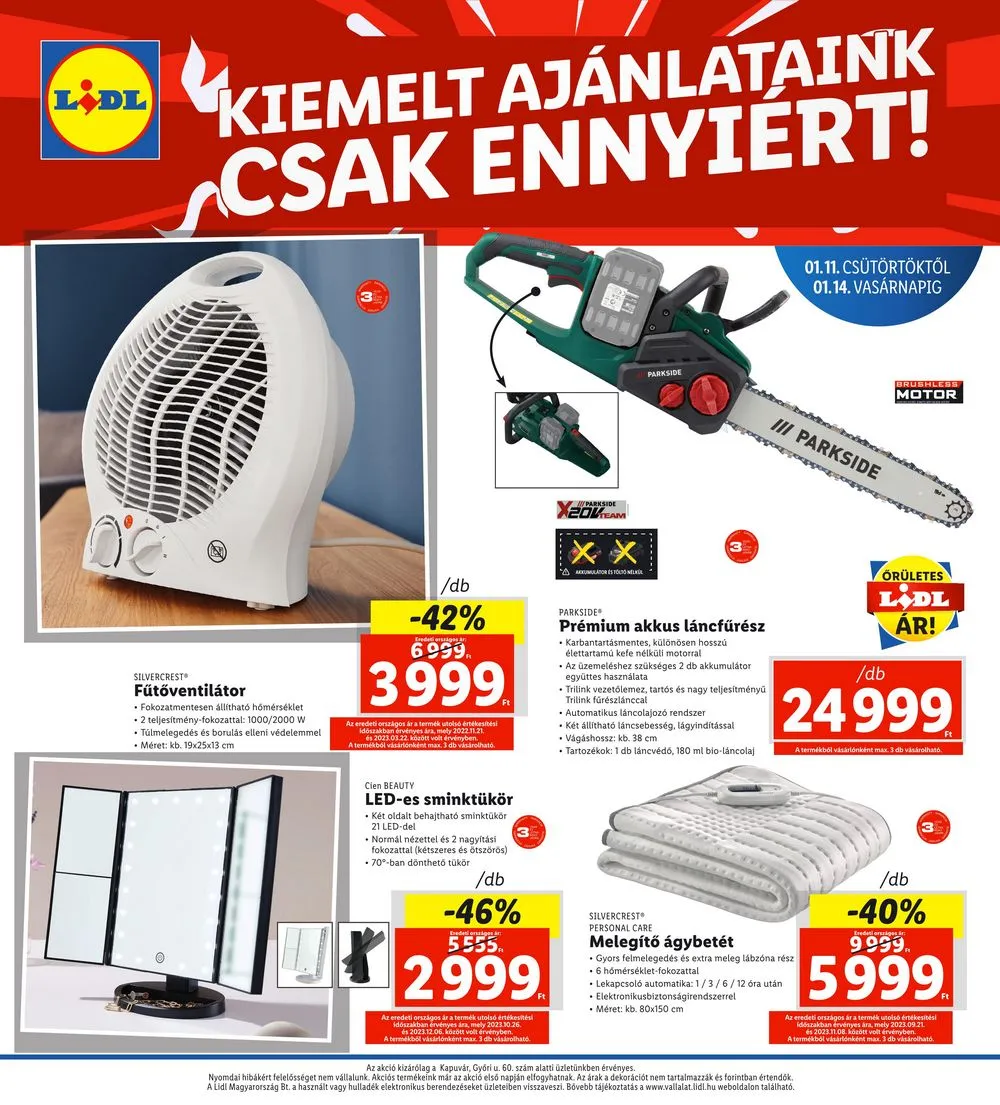 Lidl akciós újság Regionális 01.11–01.14 – 4. oldal