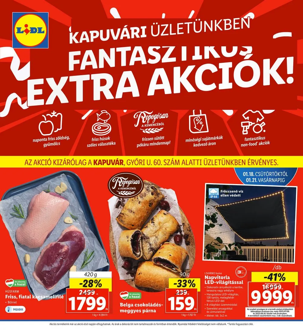 Lidl akciós újság Regionális 01.18–01.21