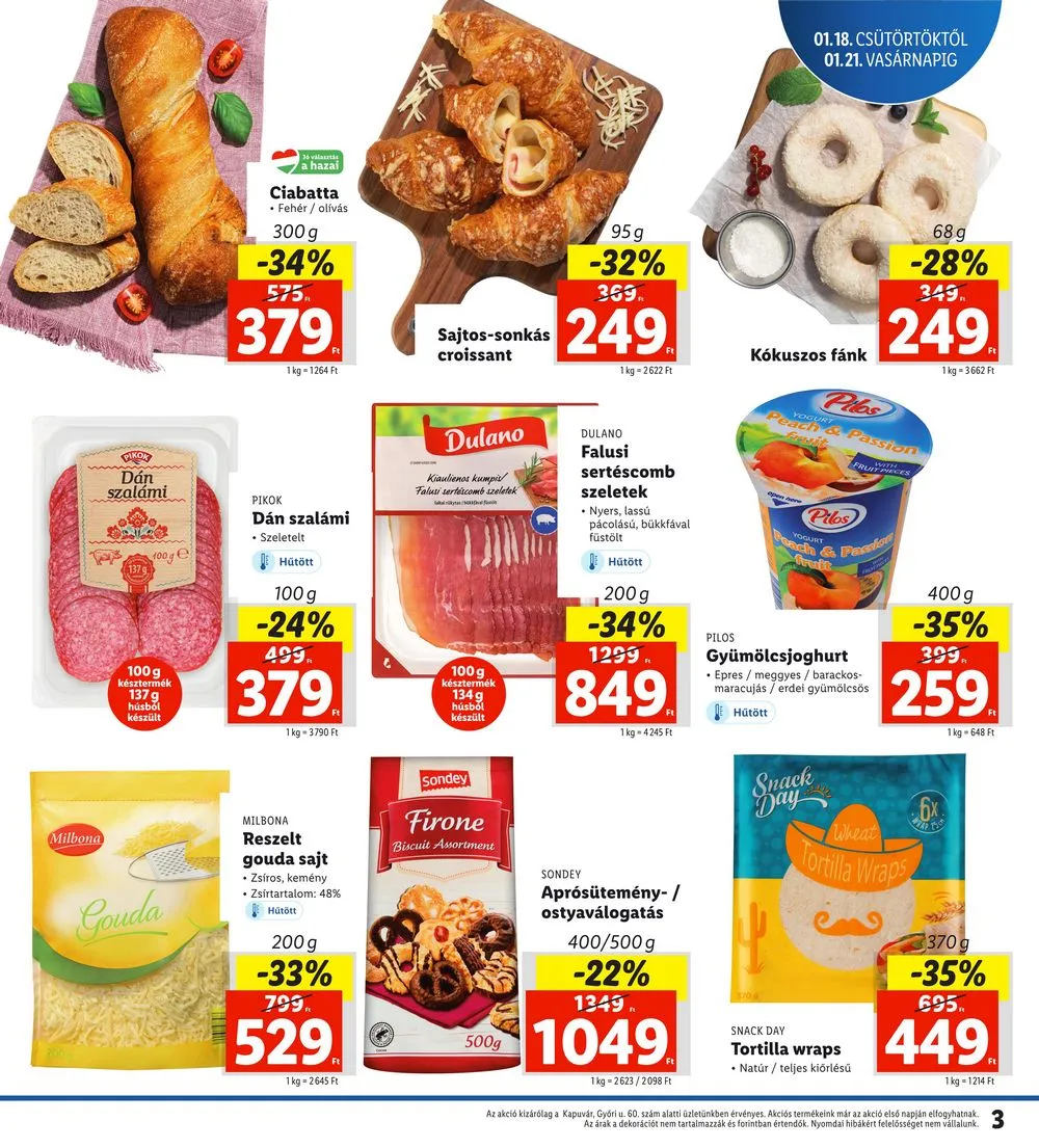 Lidl akciós újság Regionális 01.18–01.21 – 3. oldal
