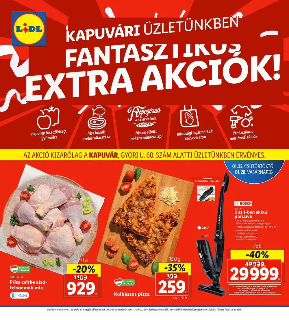 Lidl akciós újság Regionális 01.25–01.28