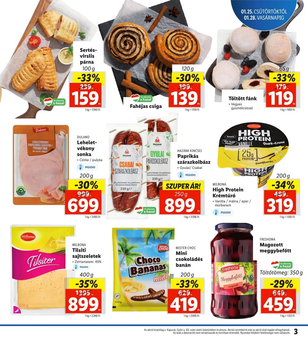 Lidl akciós újság Regionális 01.25–01.28 – 3. oldal