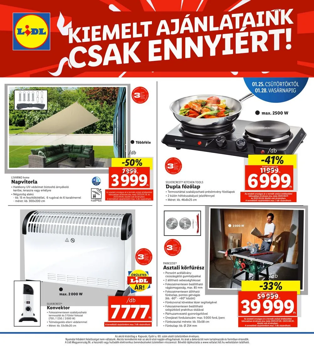Lidl akciós újság Regionális 01.25–01.28 – 4. oldal