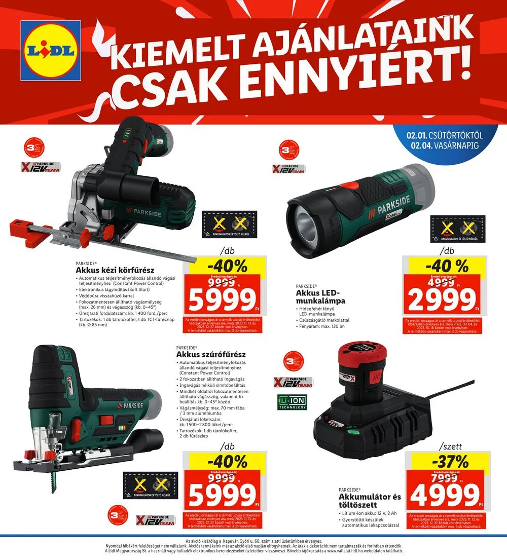 Lidl akciós újság Regionális 02.01–02.04 – 4. oldal