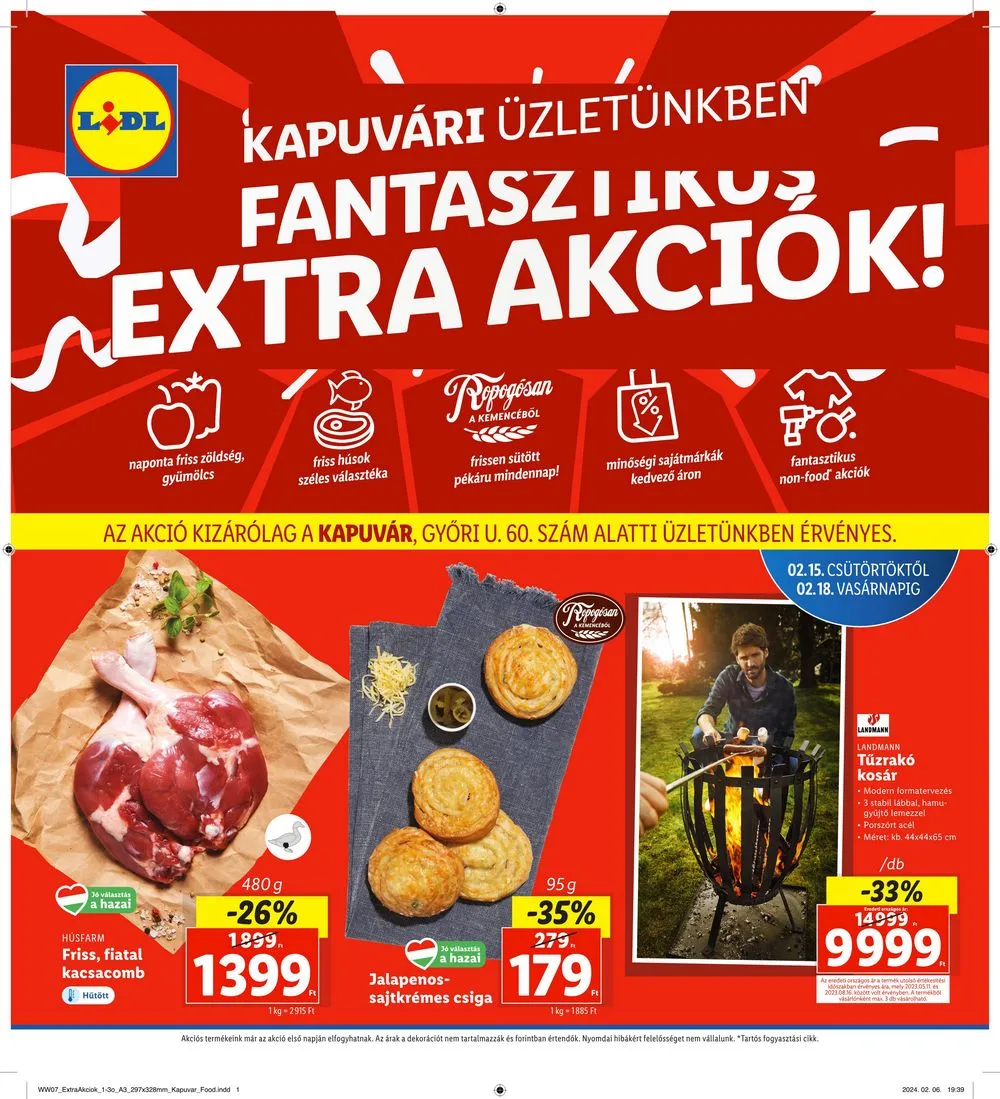 Lidl akciós újság Regionális 02.15–02.18