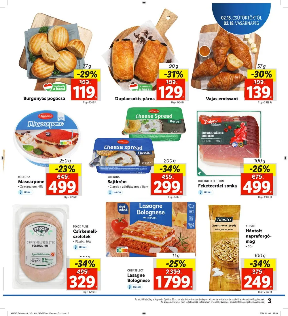 Lidl akciós újság Regionális 02.15–02.18 – 3. oldal