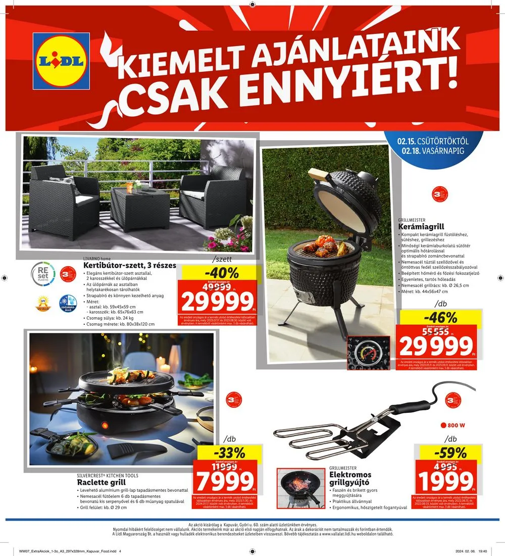 Lidl akciós újság Regionális 02.15–02.18 – 4. oldal