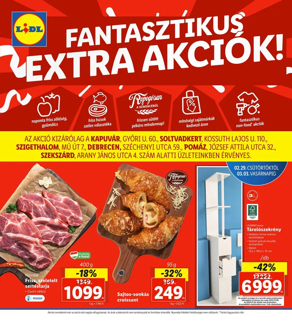 Lidl akciós újság Regionális 02.29–02.03