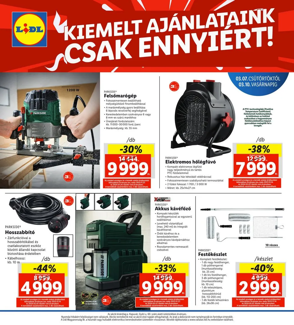 Lidl akciós újság Regionlis 03.07–03.10 – 4. oldal