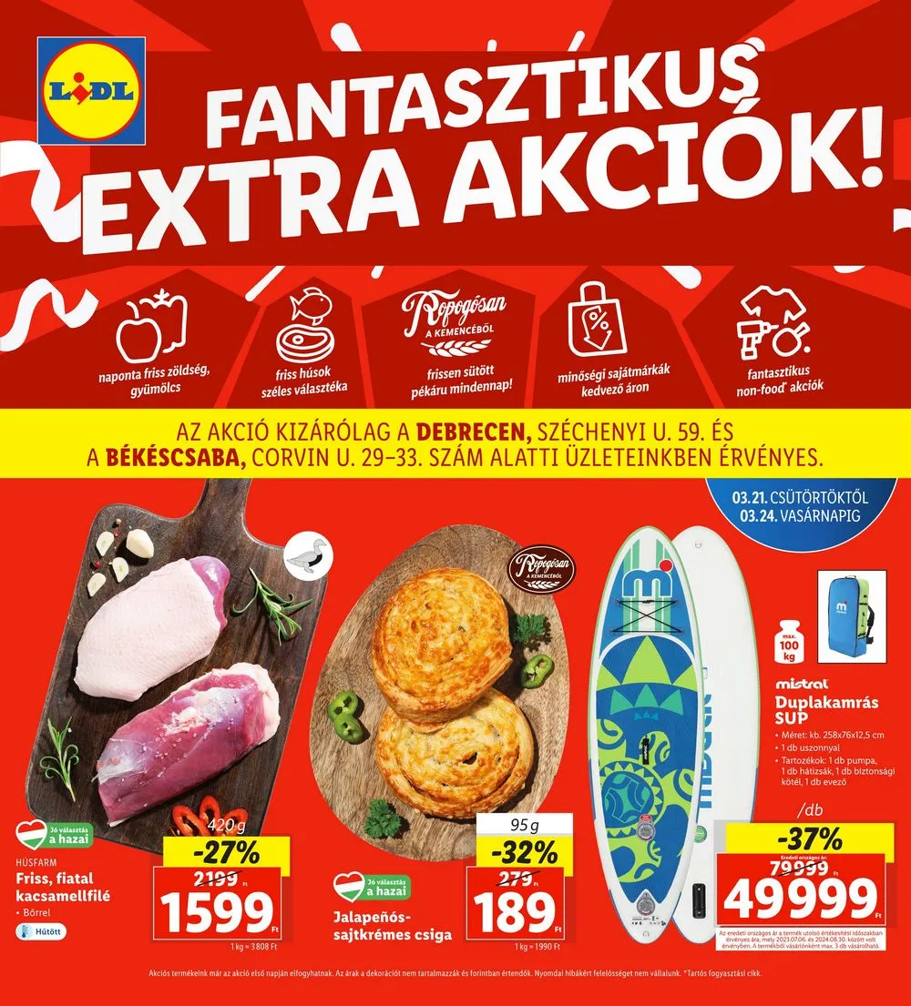 Lidl akciós újság Regionális 03.21–03.24