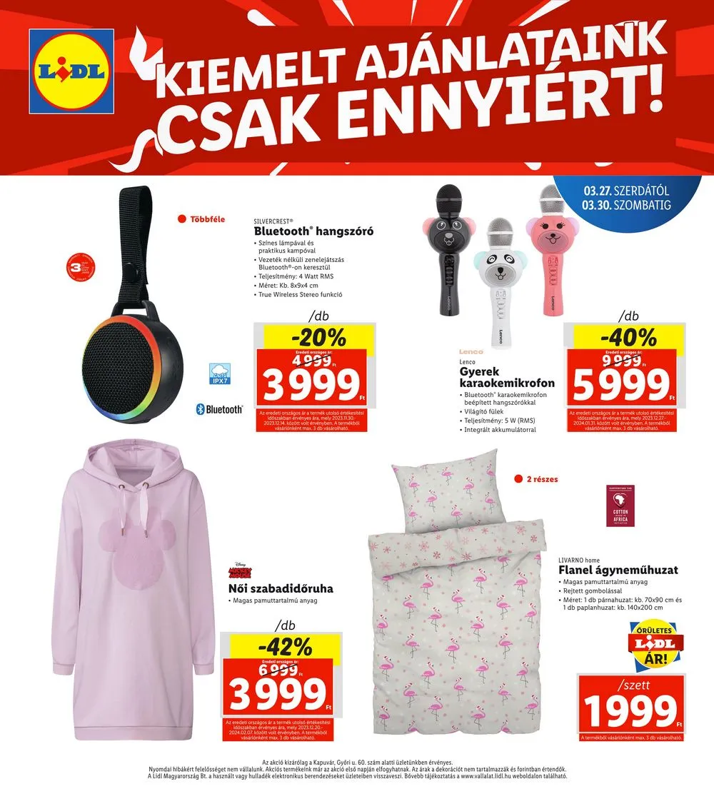 Lidl akciós újság Regionális 03.27–03.03 – 4. oldal