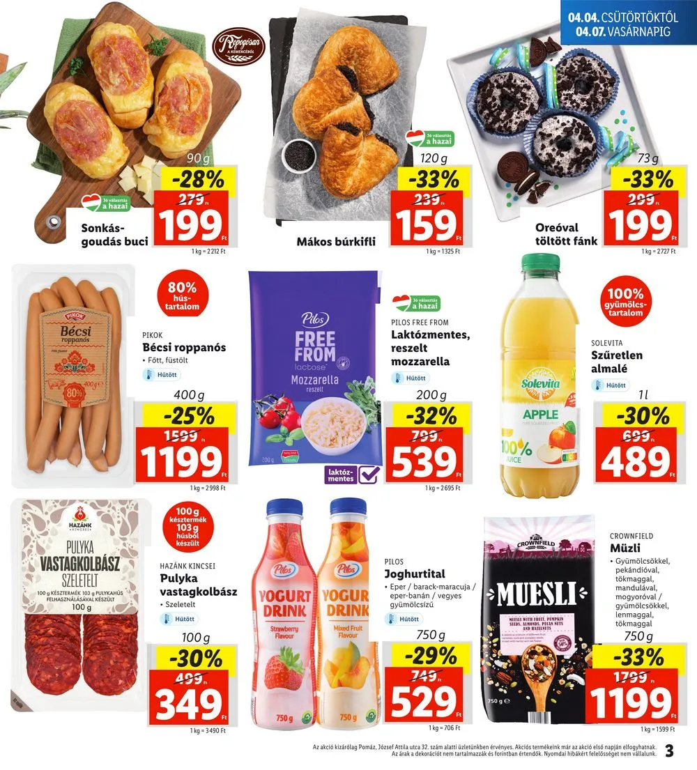 Lidl akciós újság Regionális 04.04–04.07 – 3. oldal