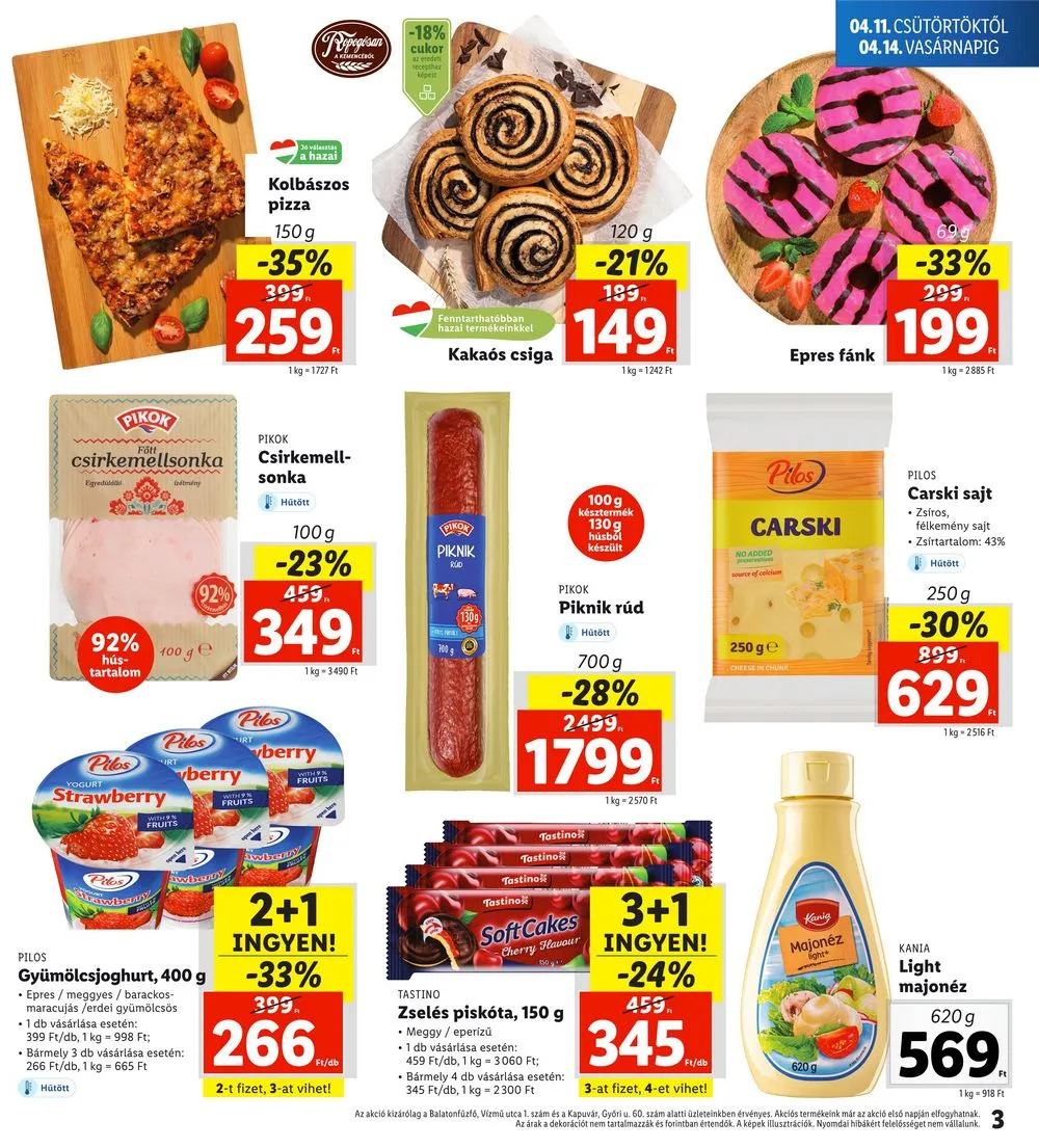 Lidl akciós újság Regionális 04.11–04.14 – 3. oldal