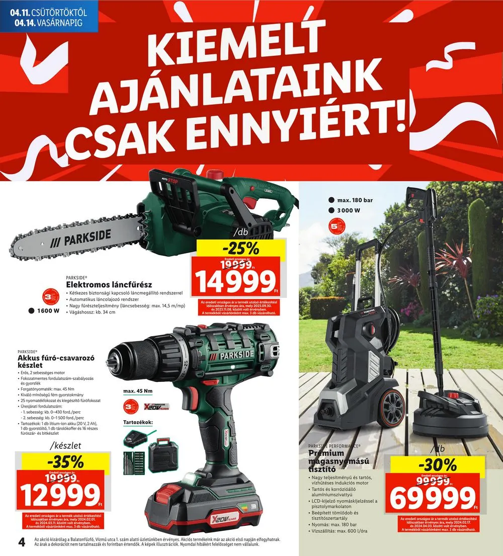 Lidl akciós újság Regionális 04.11–04.14 – 4. oldal