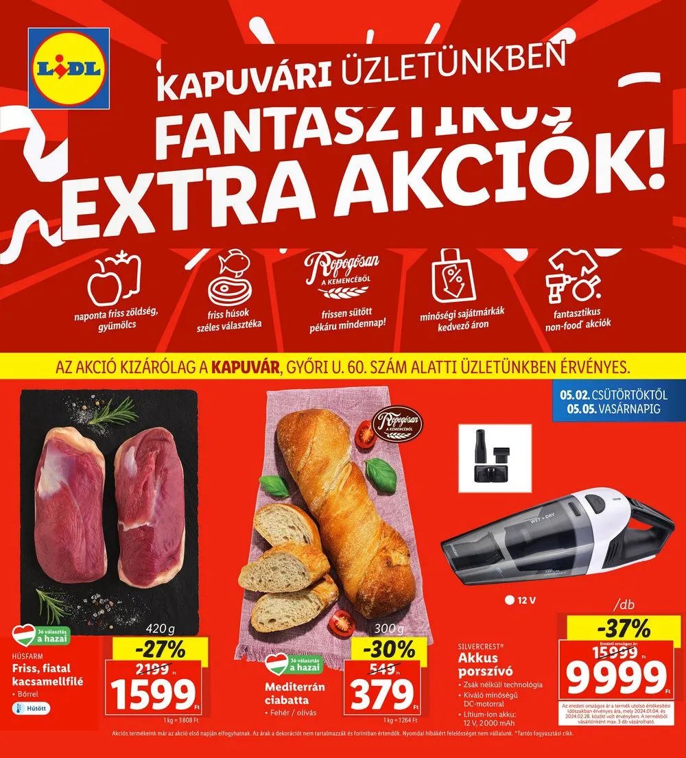 Lidl akciós újság Regionális 05.02–05.05