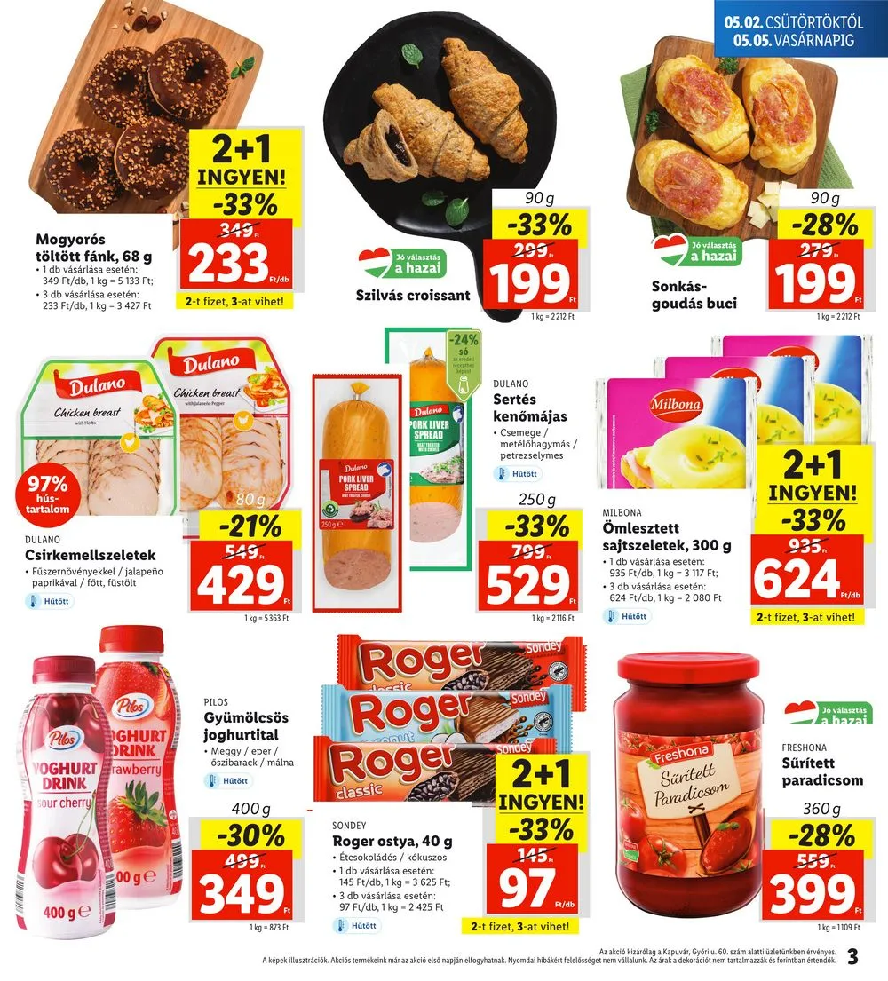 Lidl akciós újság Regionális 05.02–05.05 – 3. oldal