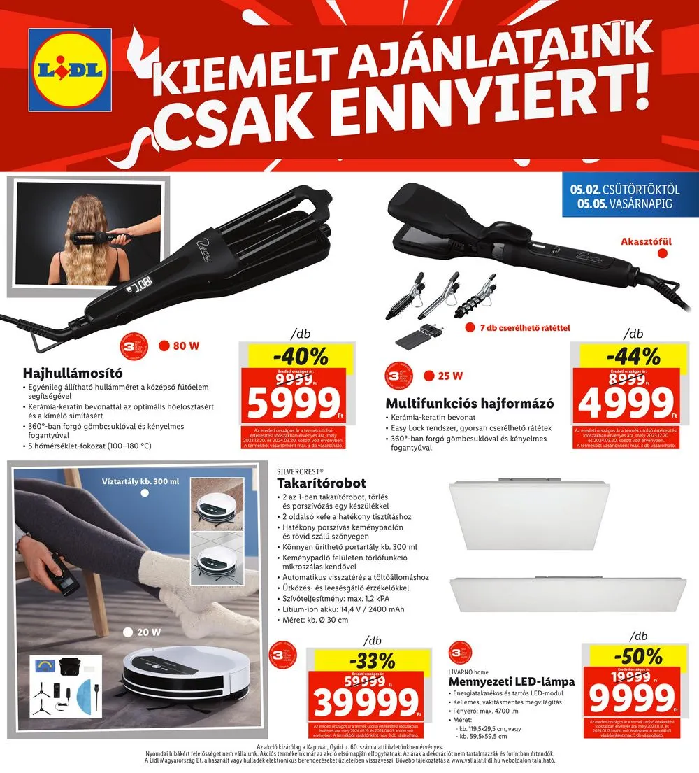 Lidl akciós újság Regionális 05.02–05.05 – 4. oldal