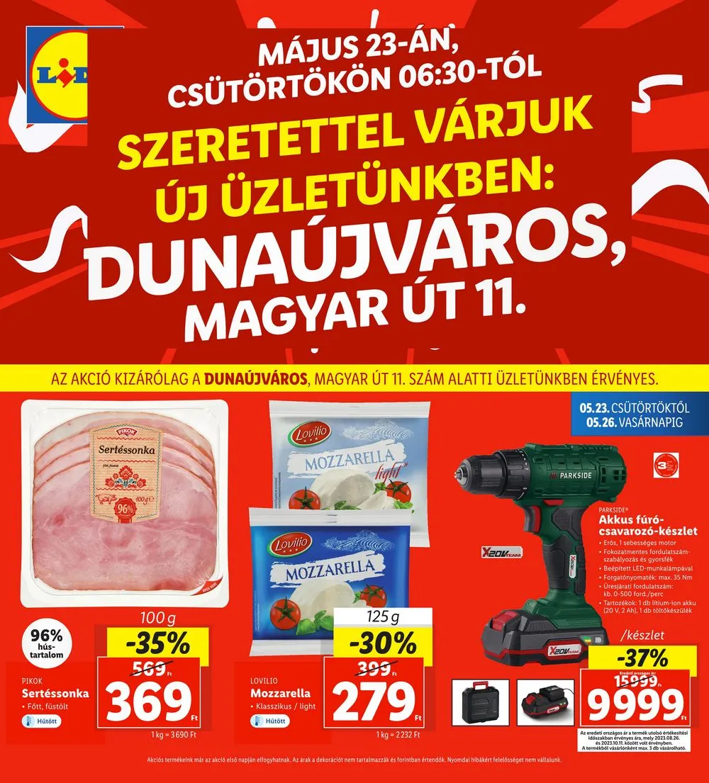 Lidl akciós újság Regionális 05.23–05.26