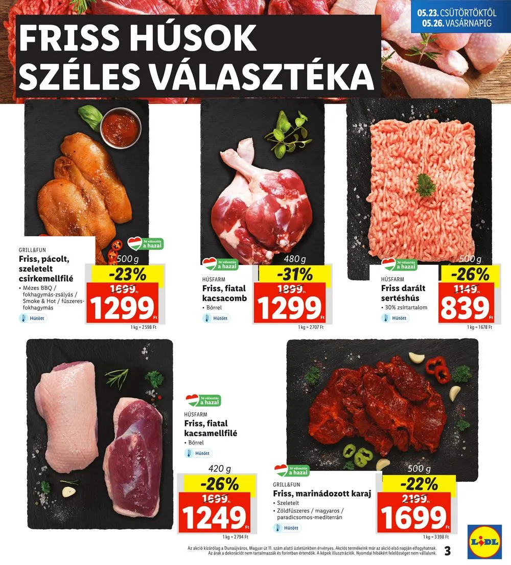 Lidl akciós újság Regionális 05.23–05.26 – 3. oldal