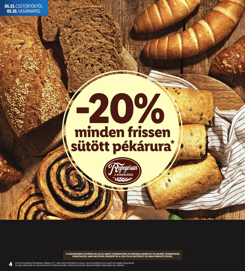 Lidl akciós újság Regionális 05.23–05.26 – 4. oldal