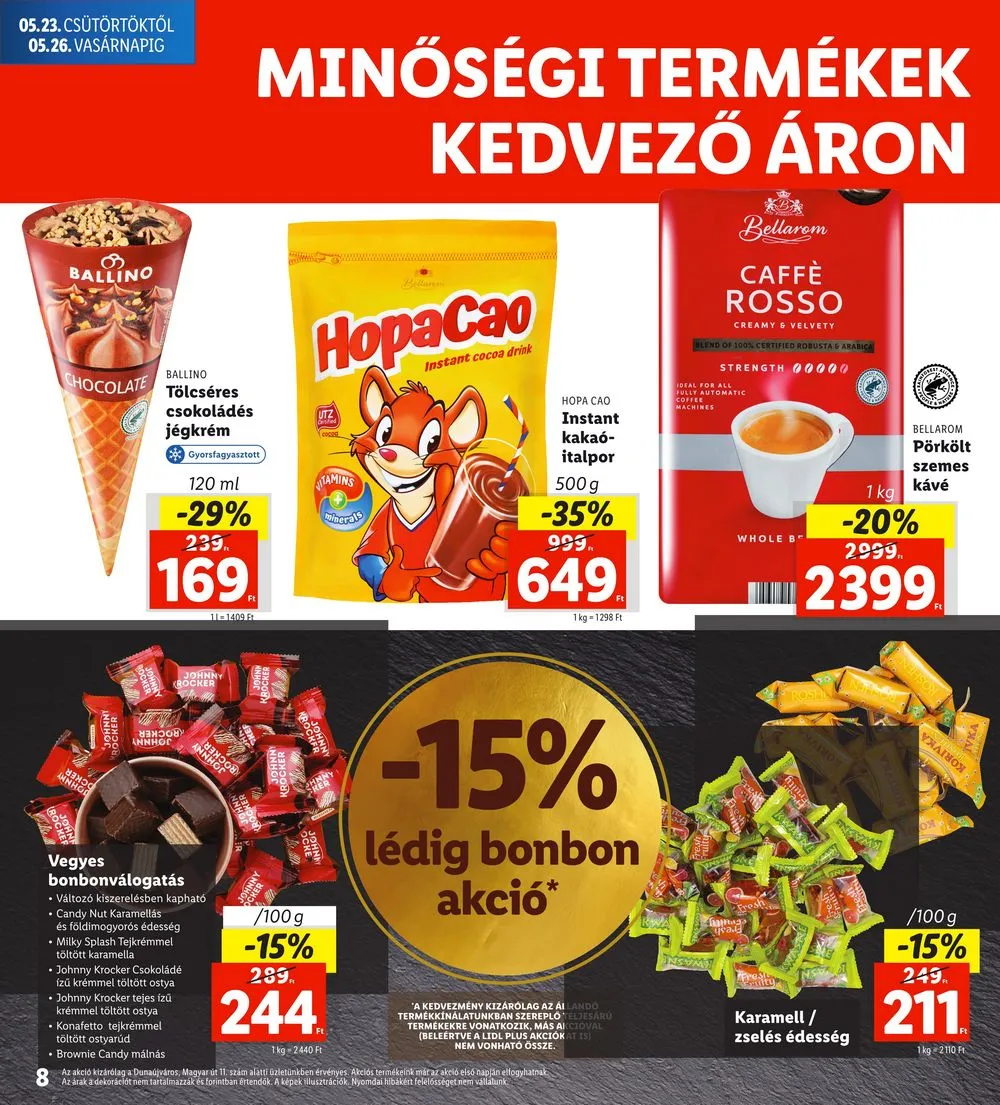 Lidl akciós újság Regionális 05.23–05.26 – 8. oldal