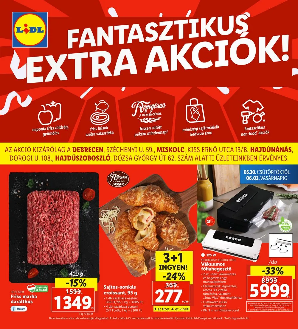 Lidl akciós újság Regionális 05.30–06.02