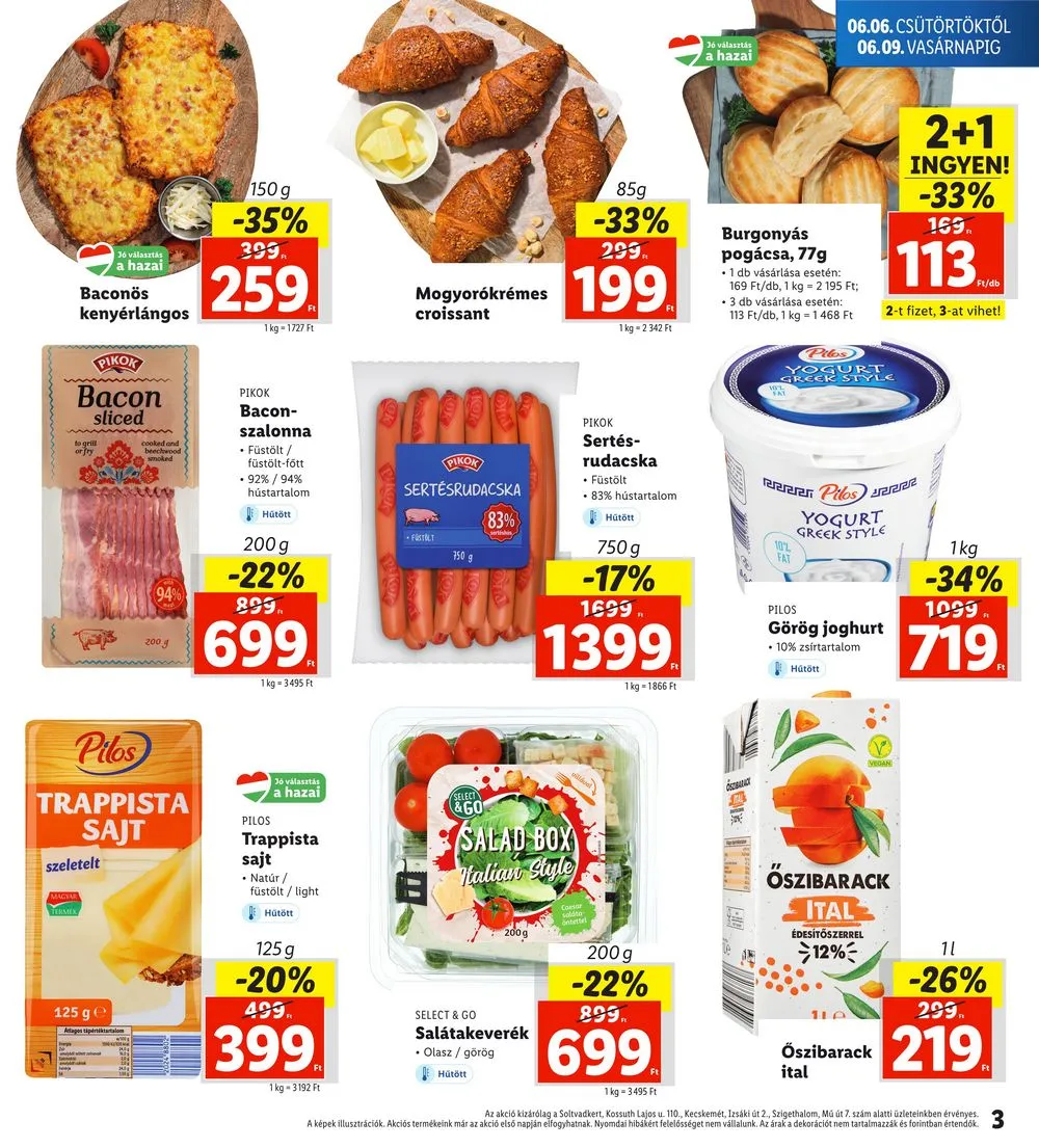 Lidl akciós újság Regionális 06.06–06.09 – 3. oldal